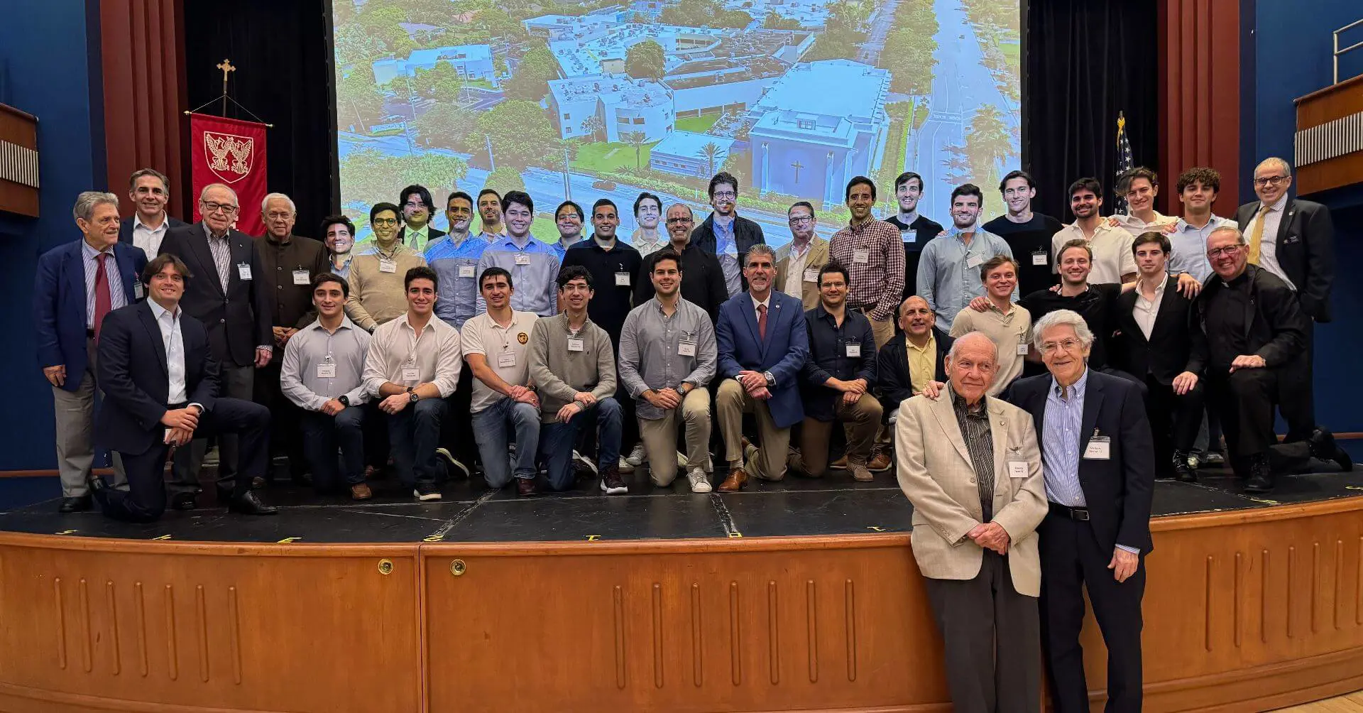 Belen Jesuit alumni at the 2024 NYC Alumni Tour