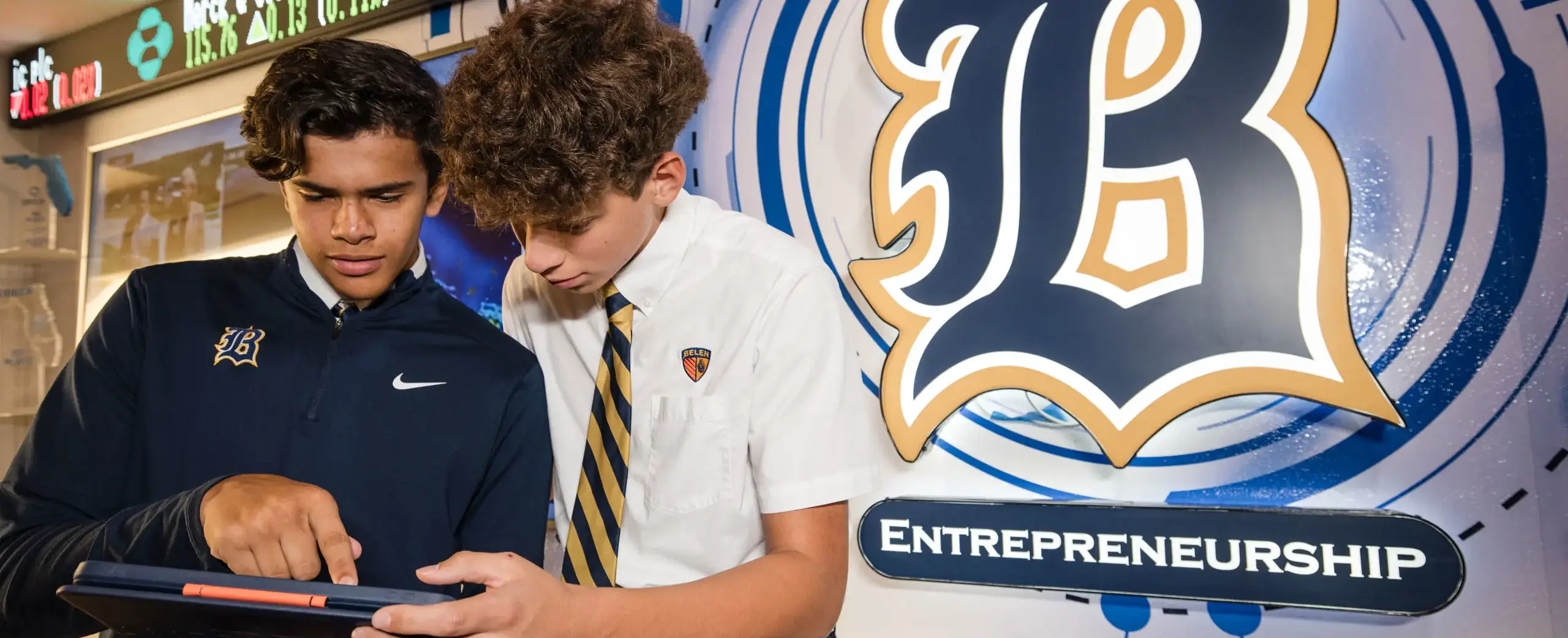 Belen Jesuit students taking part in 