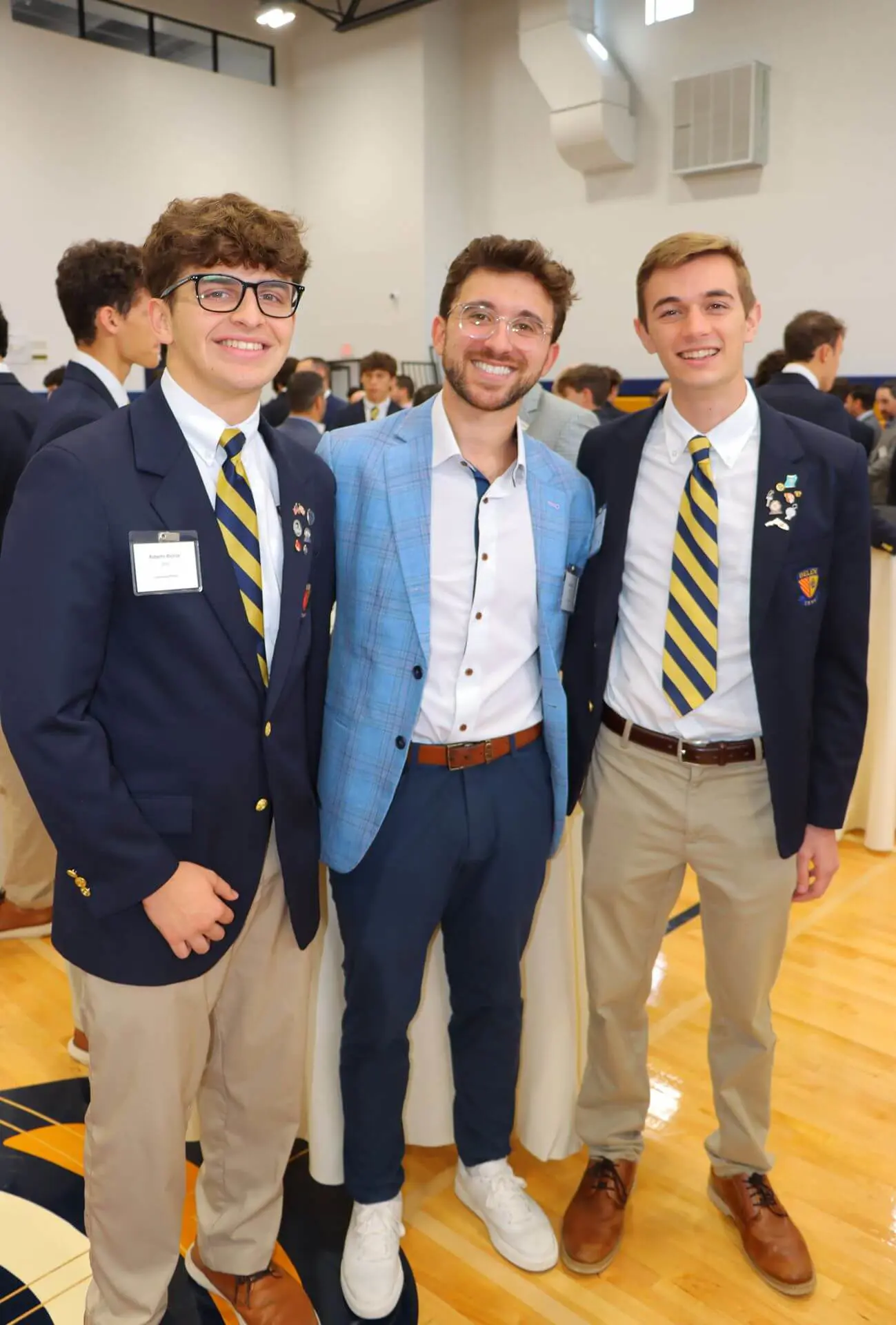 Belen Jesuit upperclassmen participate in the annual Beyond Belen Mentorship Program at The Estate Gym.