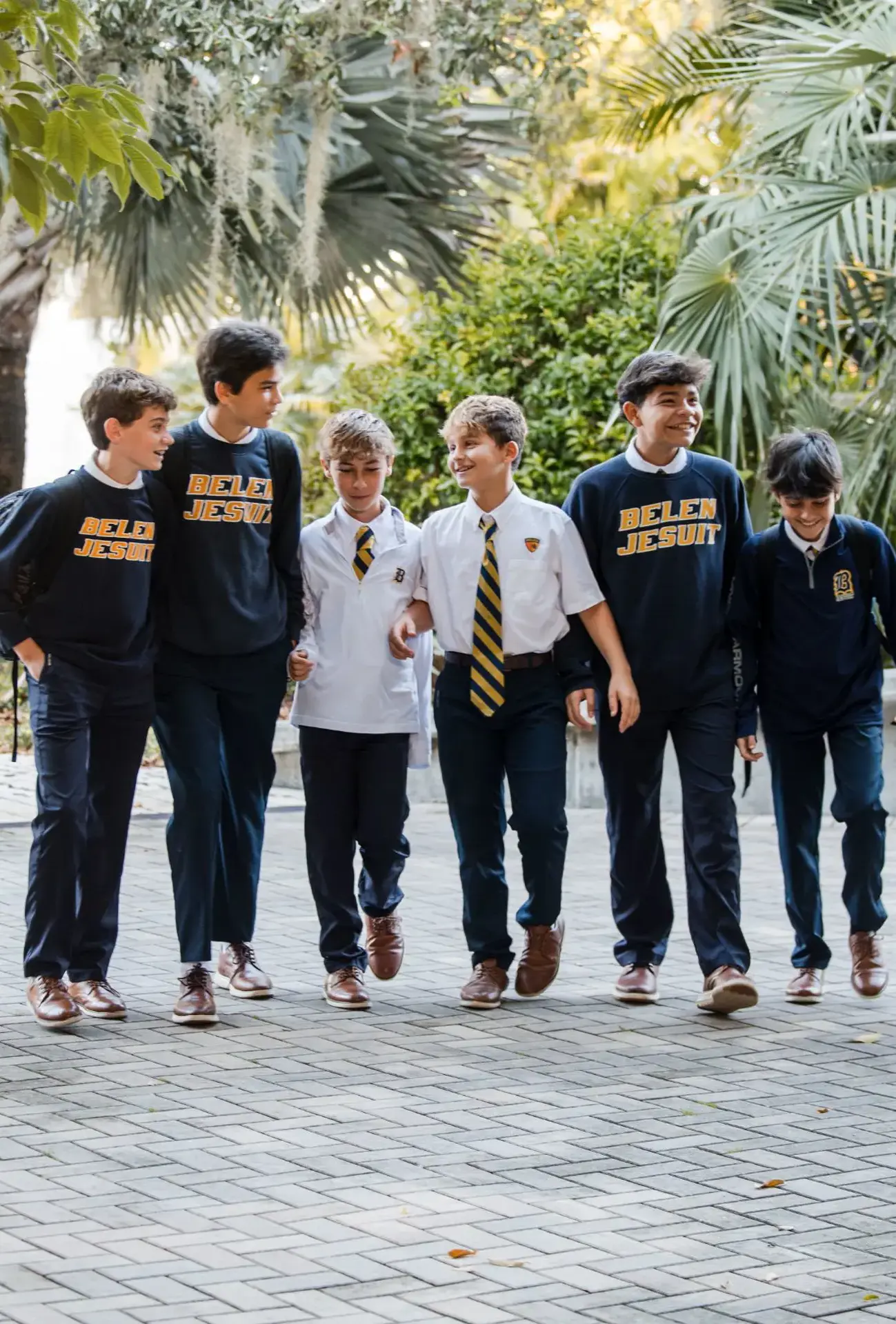 Students walking together