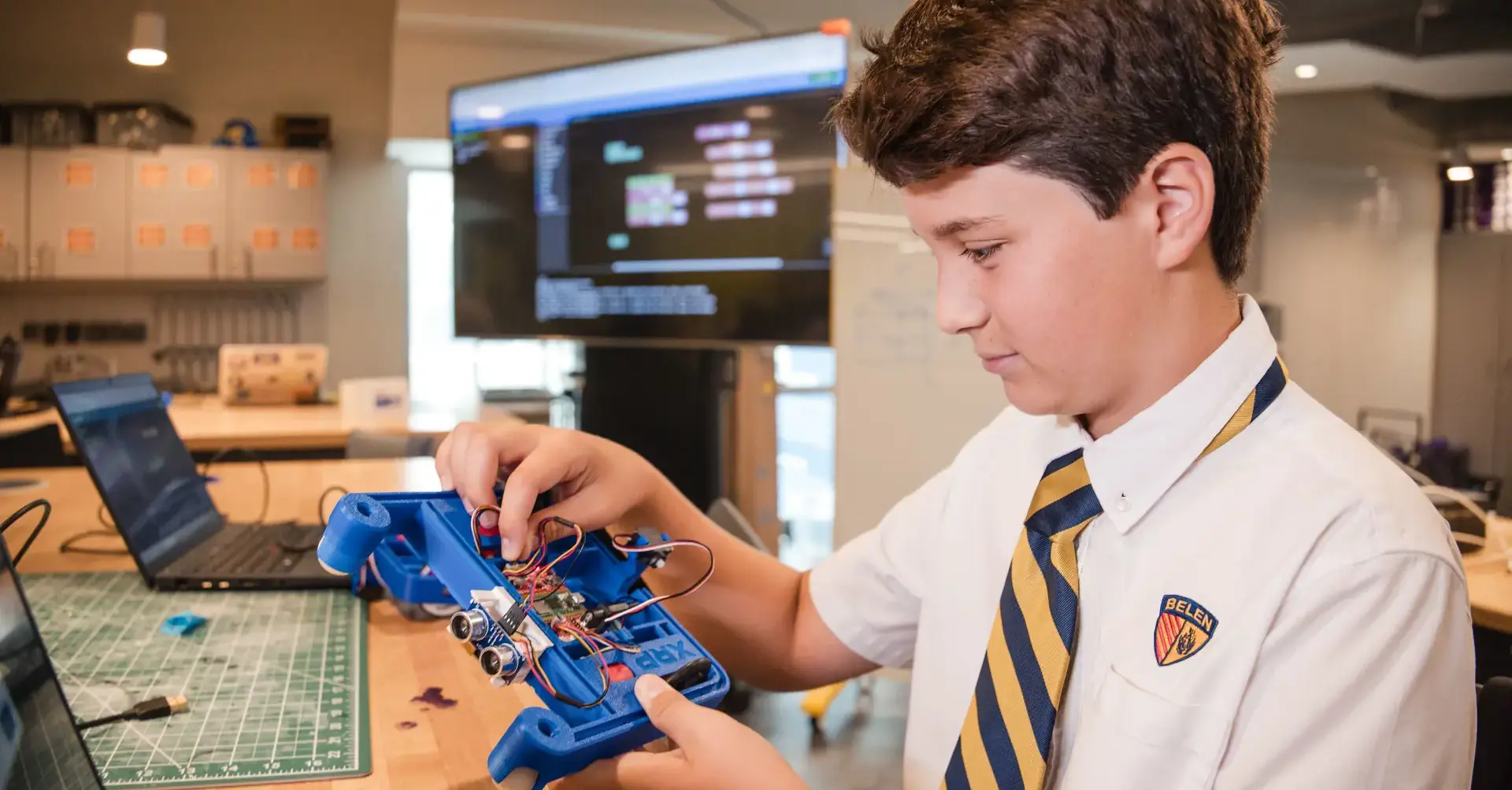 Belen Jesuit student Robotics Team member.