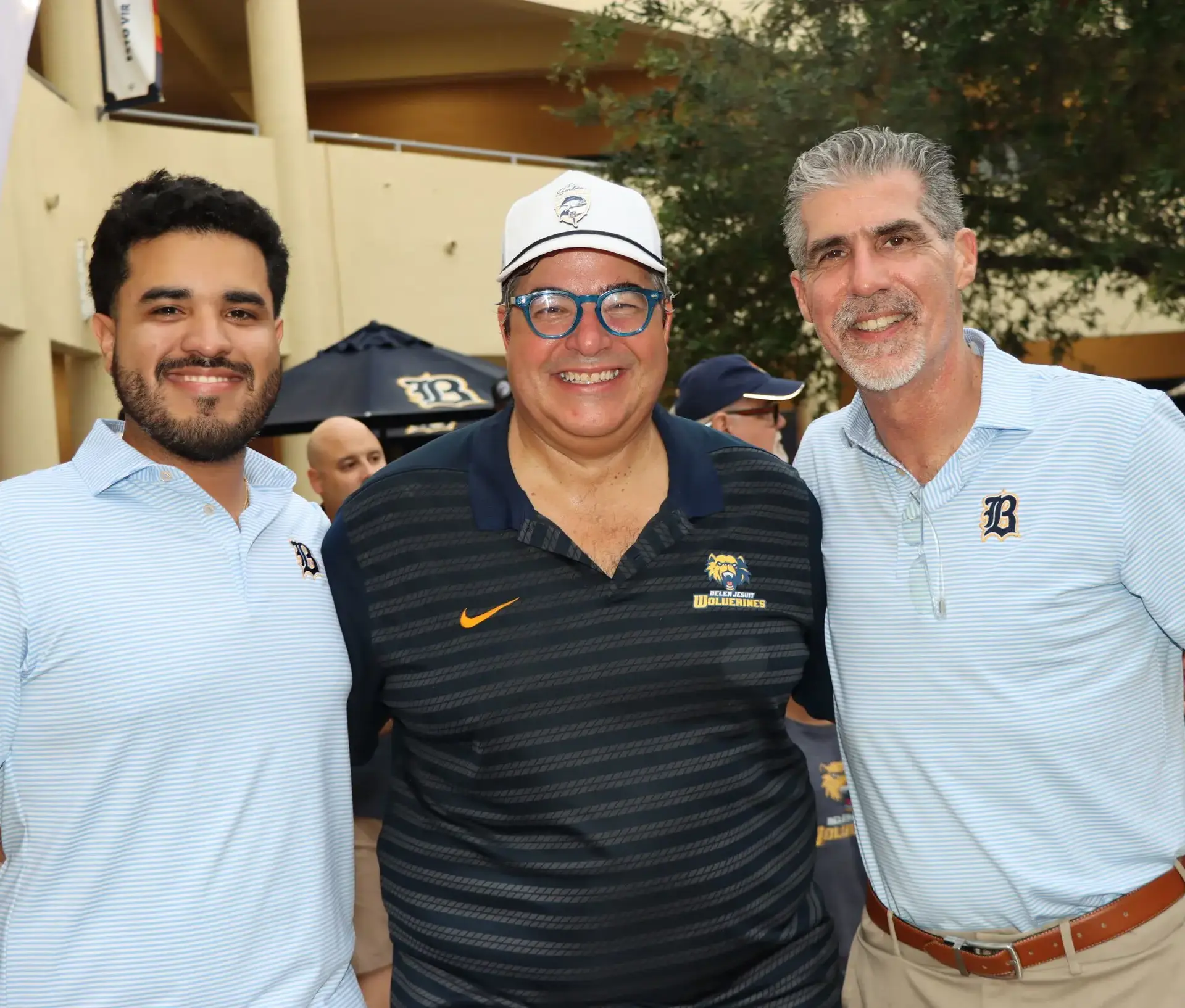 Belen alumni attending the annual Rick Raimúndez ’90 Tailgate held at the Belen Jesuit Preparatory School campus.