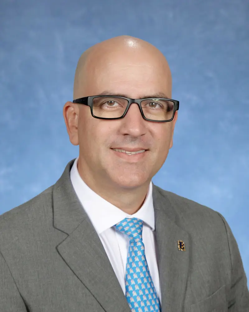 Yearbook picture of Belen Jesuit Executive Director of Enrollment, class of 1994