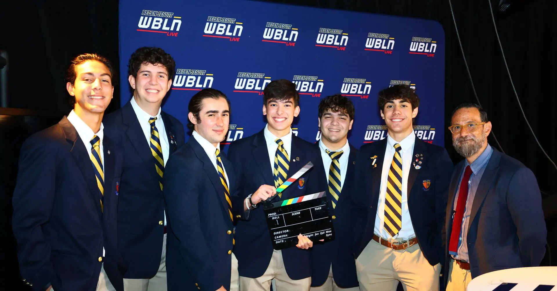 Belen Jesuit students in the Conde Media Center