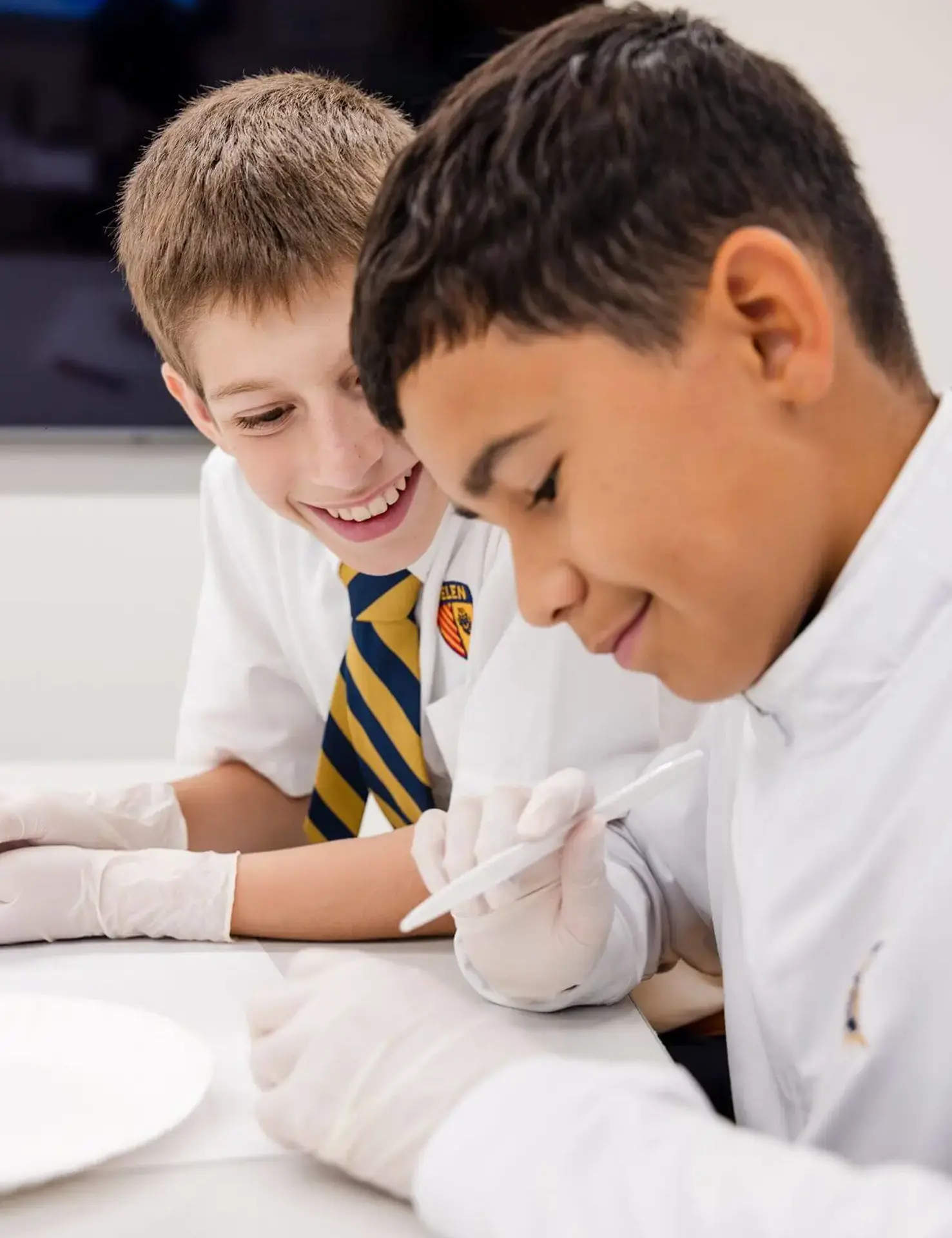 Our faculty love to bring their lessons to life by offering students hands-on learning through experiments.