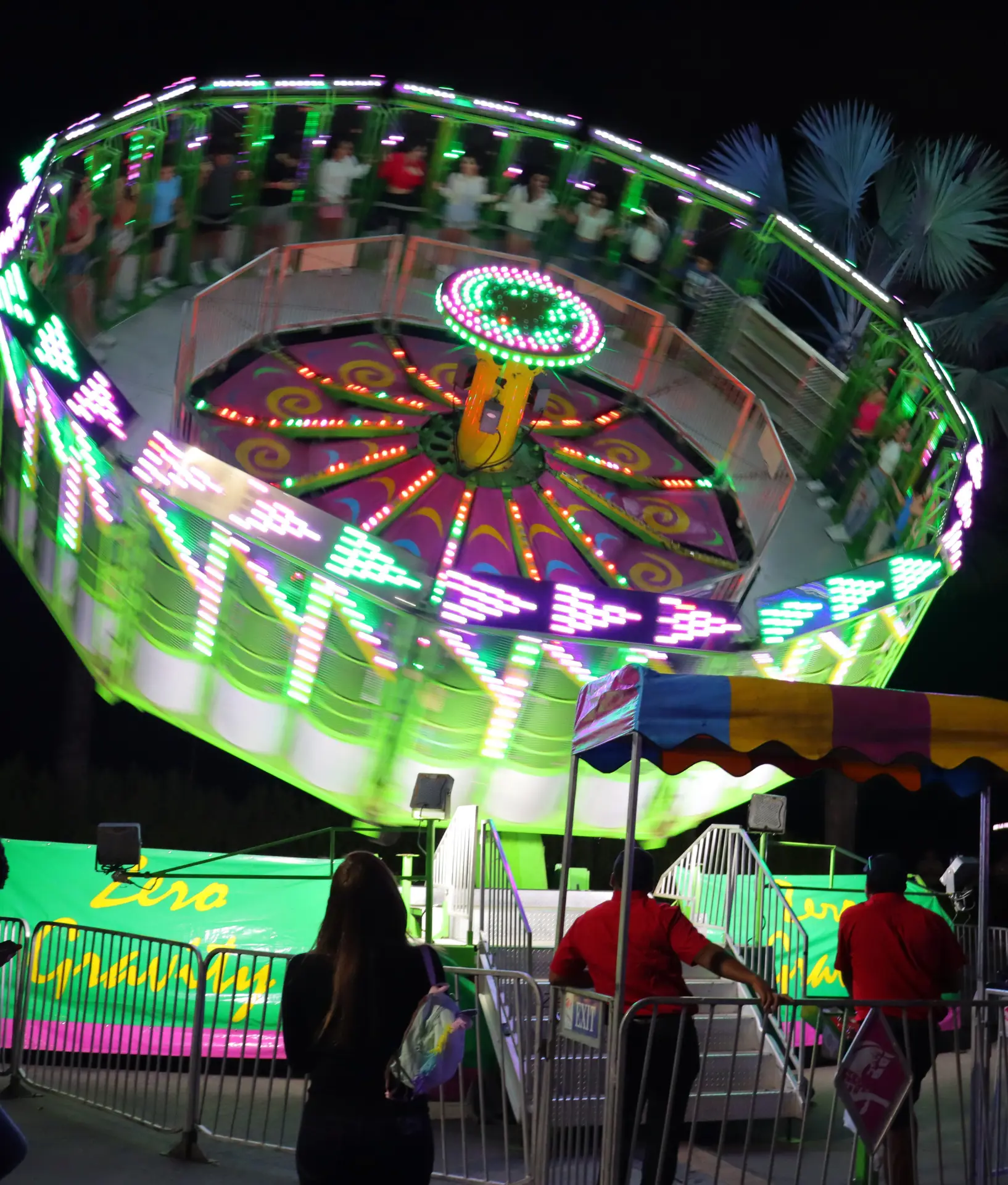 Ride ticket information for Tombola 2027. 