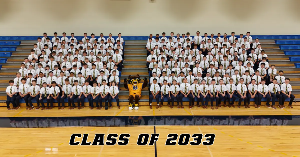 The Class of 2033 pictures taken during The Ignatian Way program.