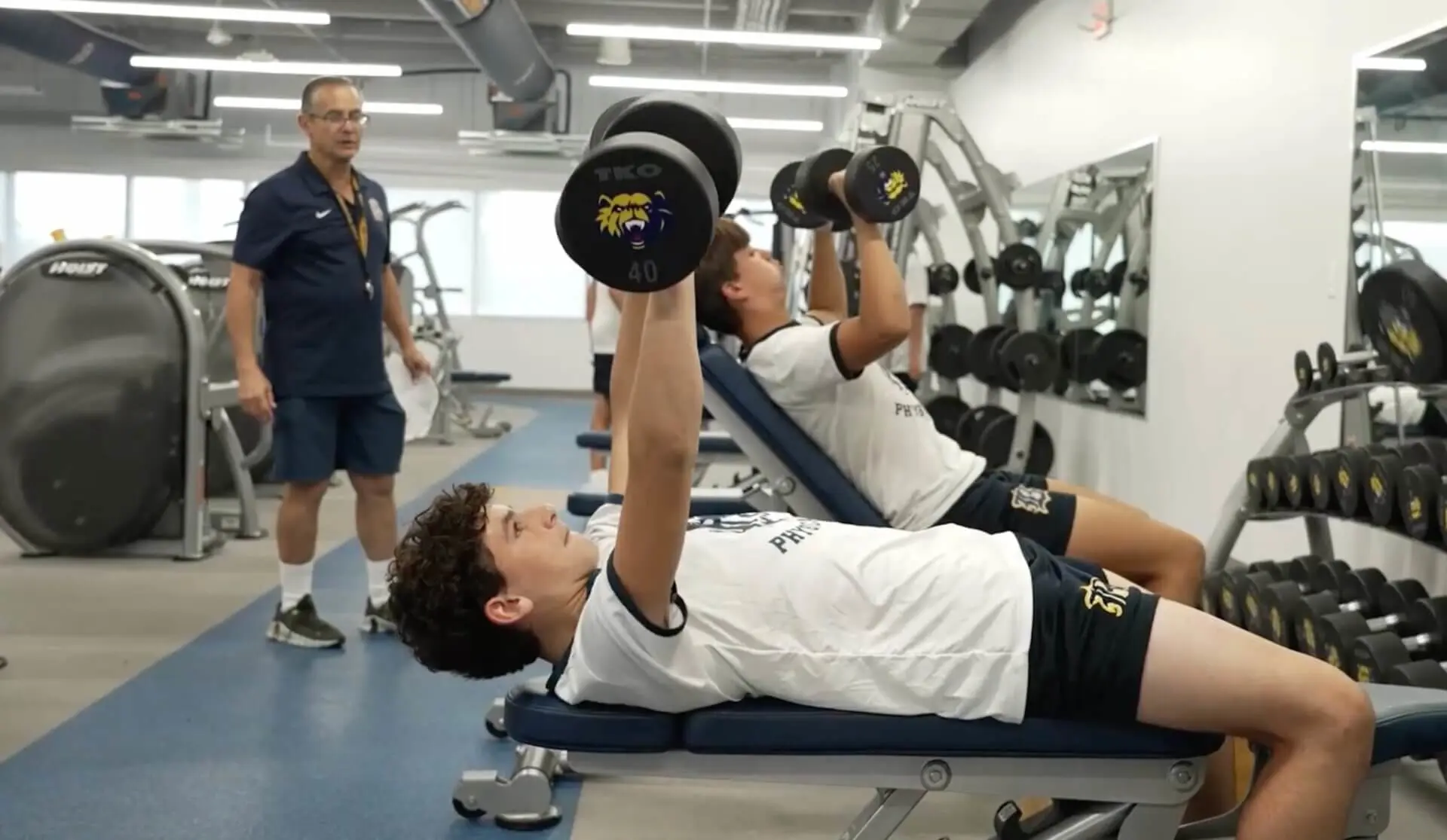 The Roberto Suris Athletic Center is our newest building on campus and houses state-of-the-art athletic equipment.