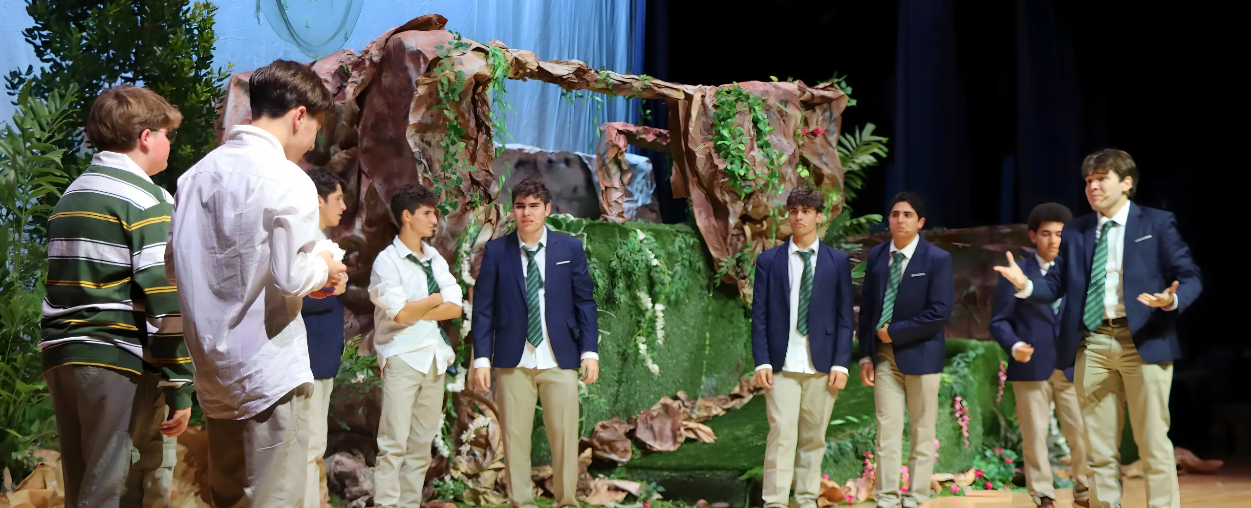 Student production in the Roca Theater.