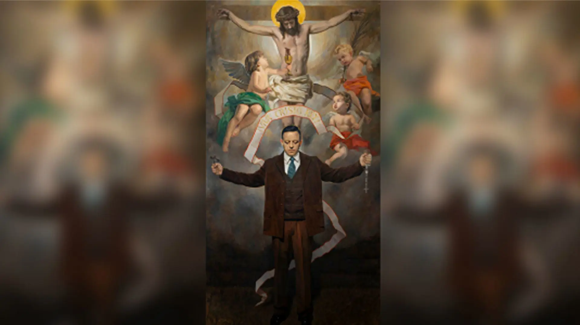 Blessed Miguel Pro Painting in the Our Lady of Belen Chapel.