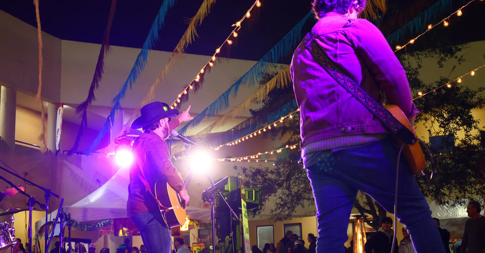 Orlando Mendez, known as the Cuban Cowboy, performs on the main Tombola stage on January 31, 2026.